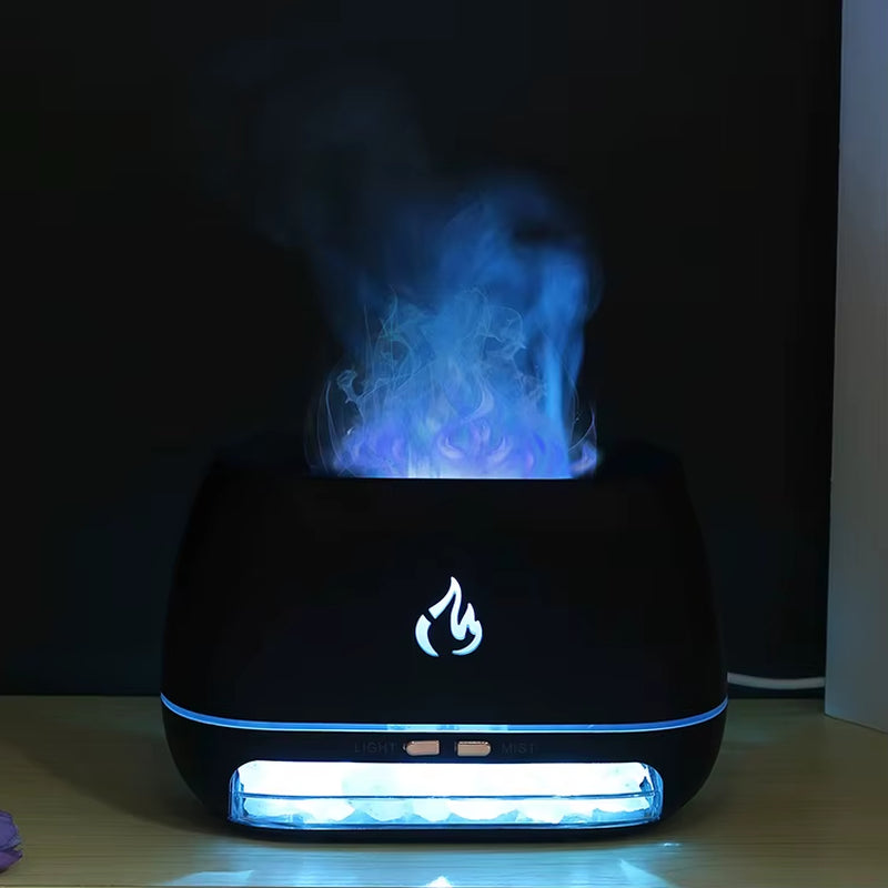 Aroma Diffuser Mini Ultrasonic Usb Air Humidifier 3D Flame Air Humidifier Colorful Humidifier